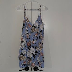 STRAPPY V NECK MINI DRESS